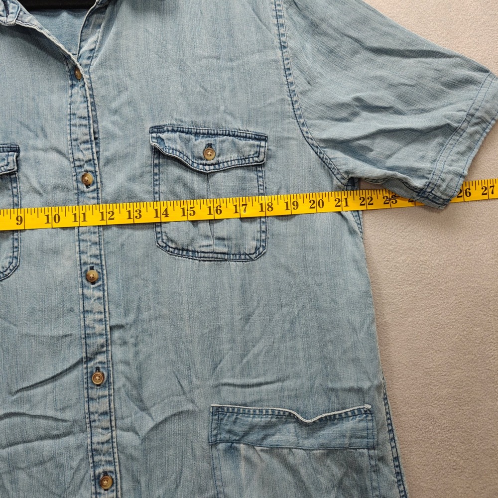 American Eagle Shirt Dress Womens XL Coastal Casual Country Western Minimalist - Picture 12 of 15